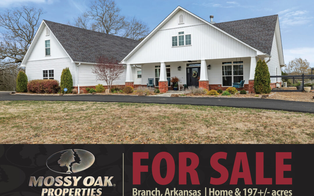Ranch for sale Branch, Arkansas, Logan May Realtor Mossy Oak properties